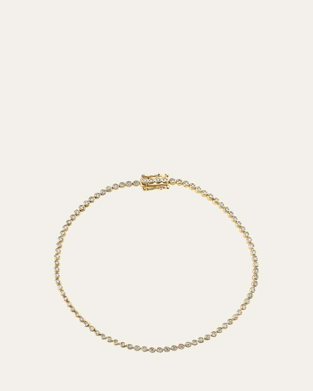 14K Diamond Bezel Eternity Bracelet